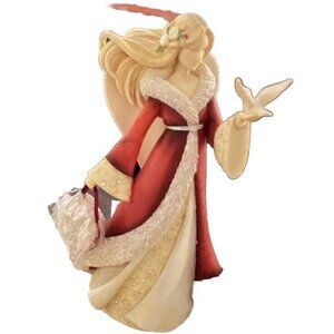 COLLECTIBLE THE HEART OF CHRISTMAS “ANGEL WITH DOVE IN HAND FIGURE -READ-4027871